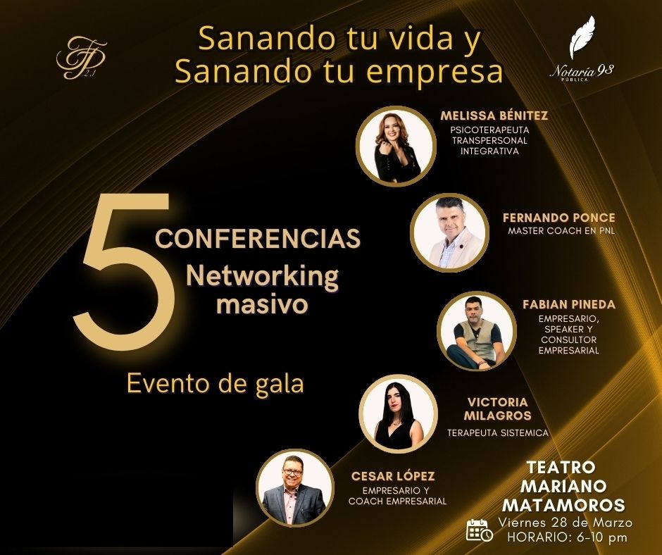Flyer Sanando tu vida y sanando tu empresa